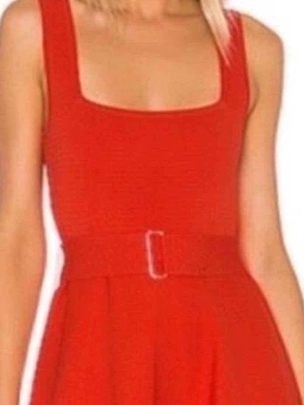 NWOT Nicholas Knit Fit & Flare Dress in Poppy/Orange. Size S
